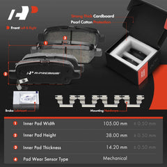 A-Premium ceramic brake pads kit for smooth stops