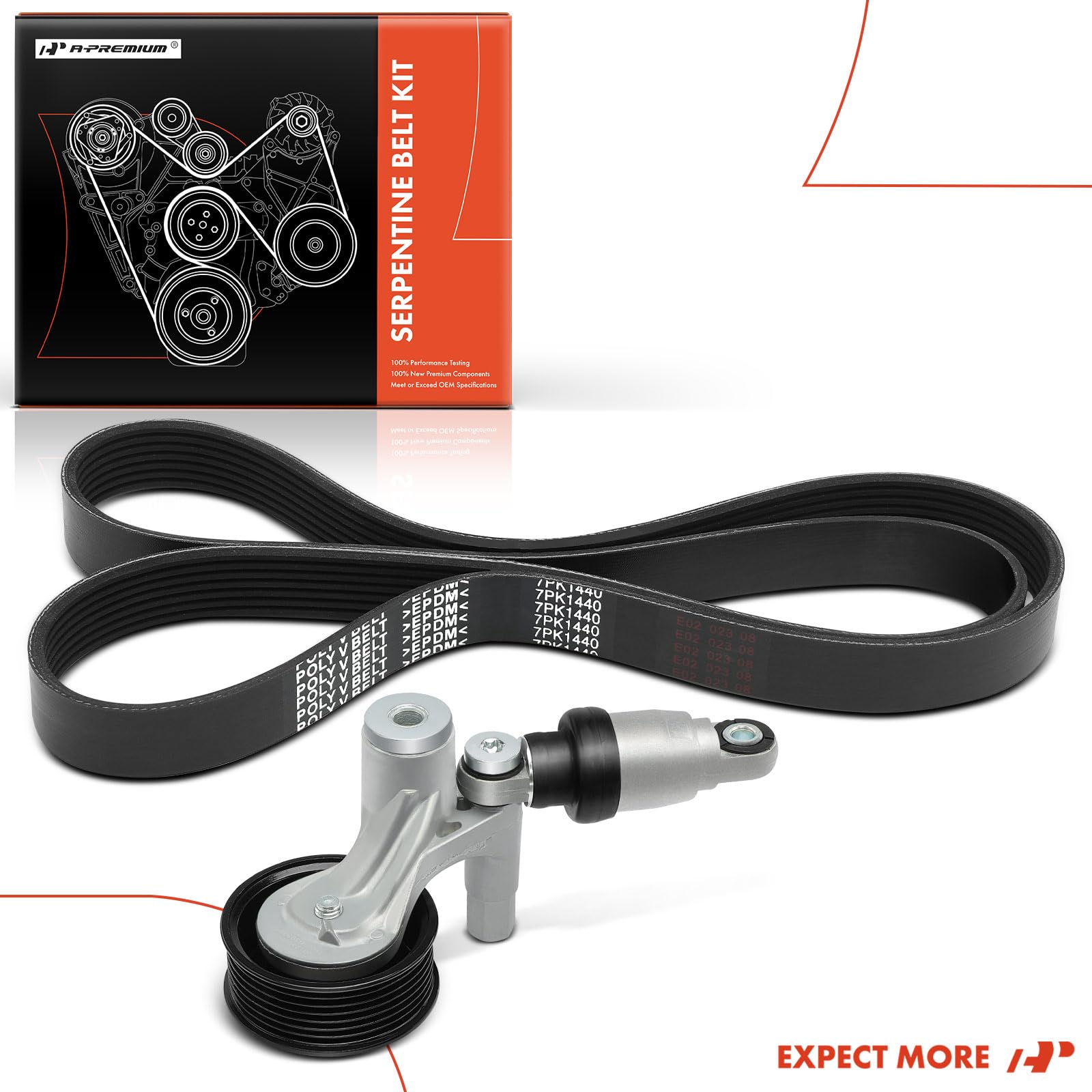 A-Premium CR-V fitment 2017-2019 image demonstrates easy belt drive replacement on 2.4L.