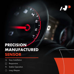 A-Premium black body crankshaft sensor close-up for durable automotive use