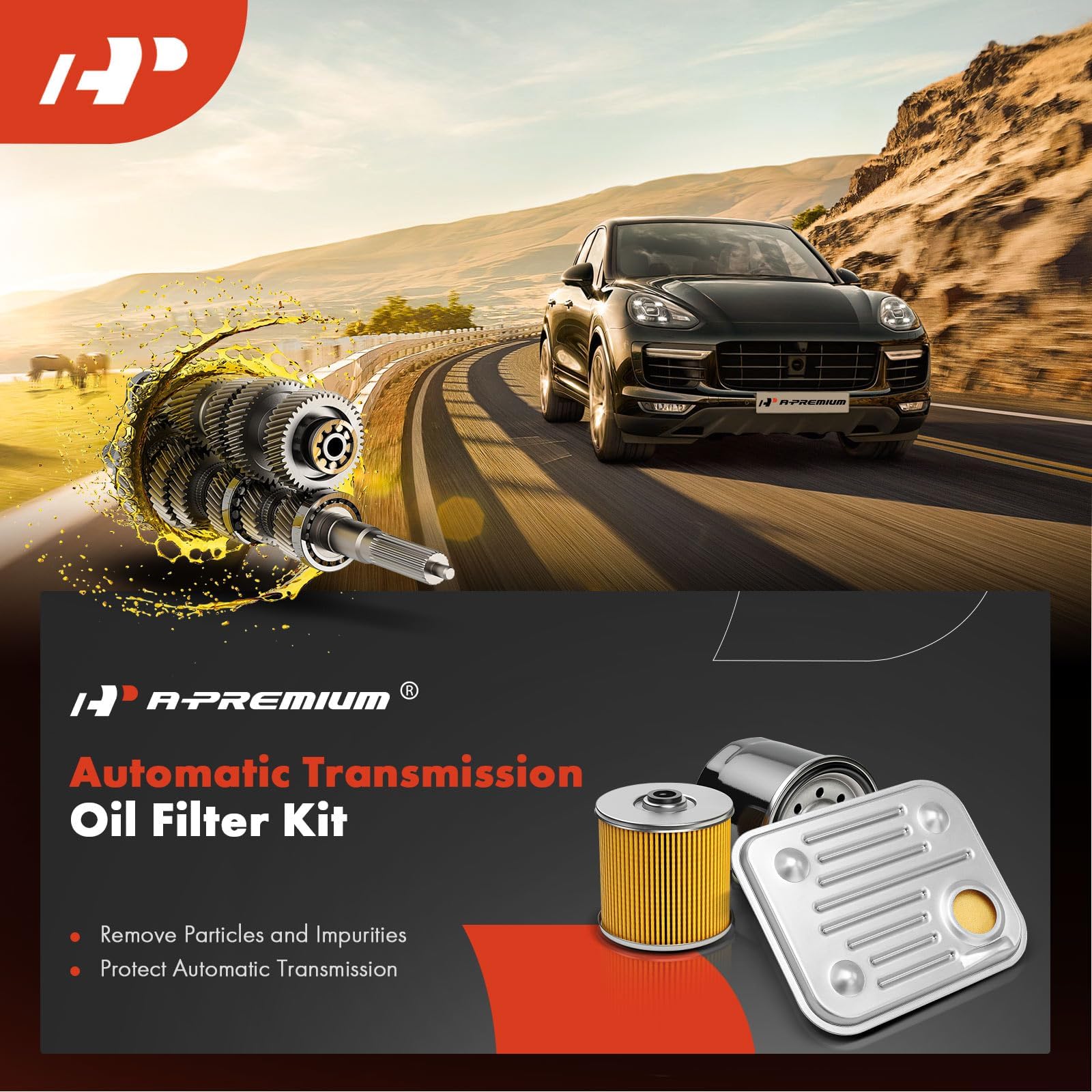 A-Premium debris filtration reduces contaminants before transmission flow