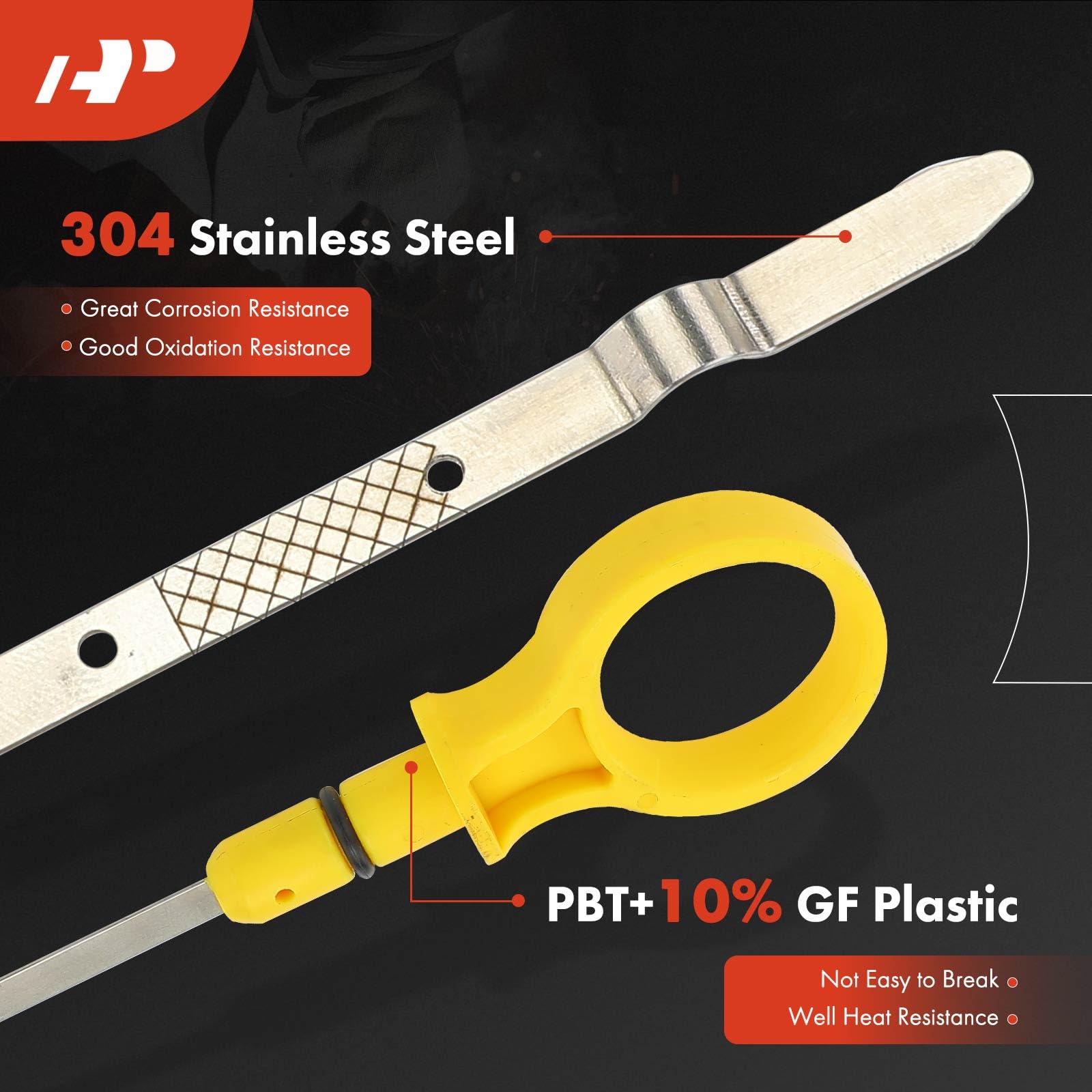 A-Premium direct replacement dipstick compatible with Ford Expedition and Mustang.