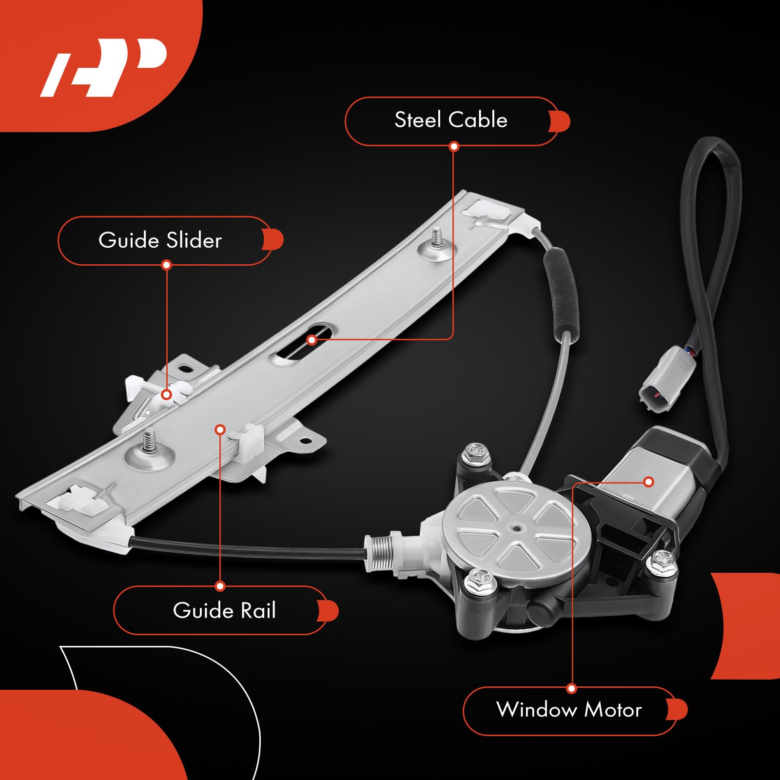 A-Premium durable gears and mechanism inside the regulator for longevity.