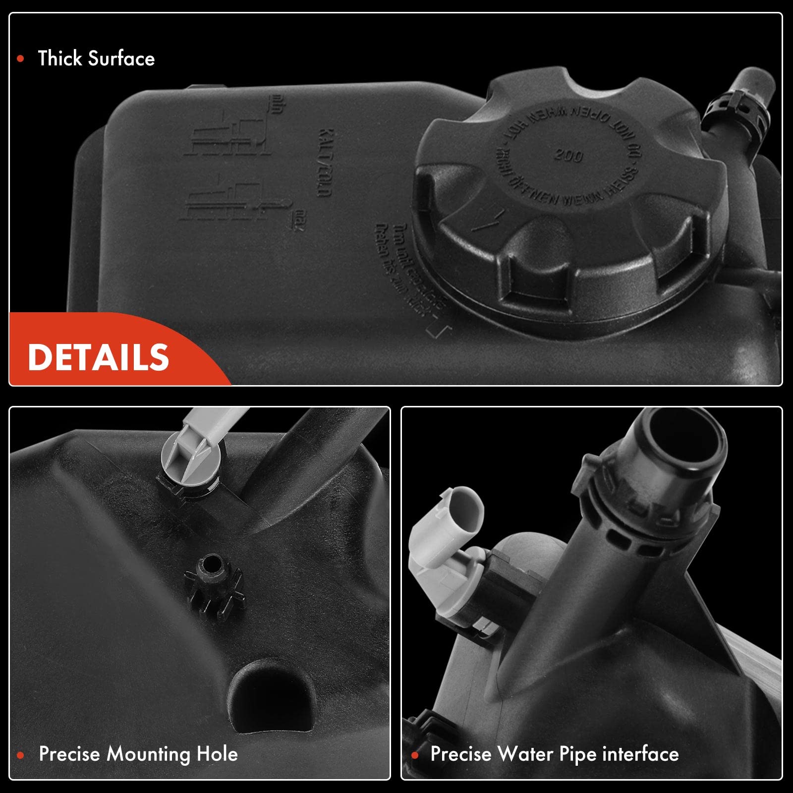 apremium reservoir with cap and sensor for easy maintenance checks.
