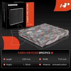 A-Premium engine air filter carbon-media close detail supports cleaner intake air.