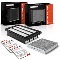 A-Premium engine air filter front view for 1.5L Honda engines, precise fit.