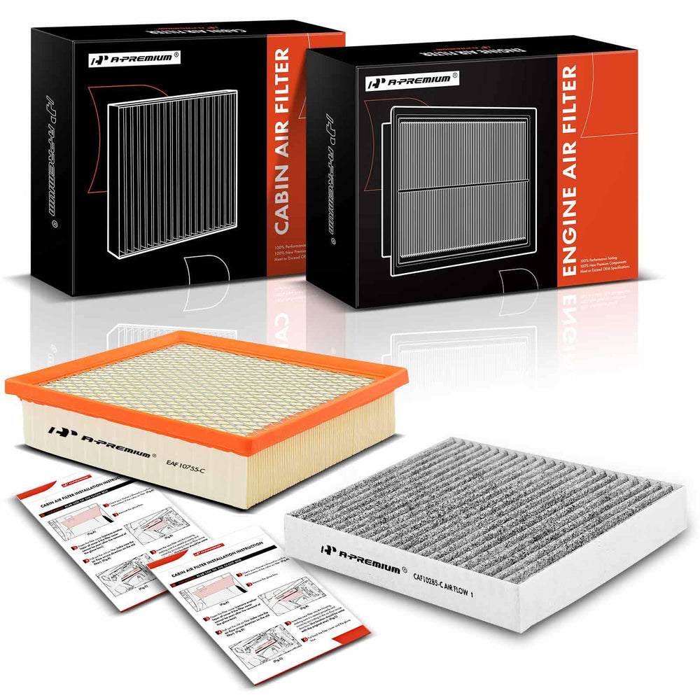 A-Premium engine air filter front view reduces contaminants for cleaner engine air