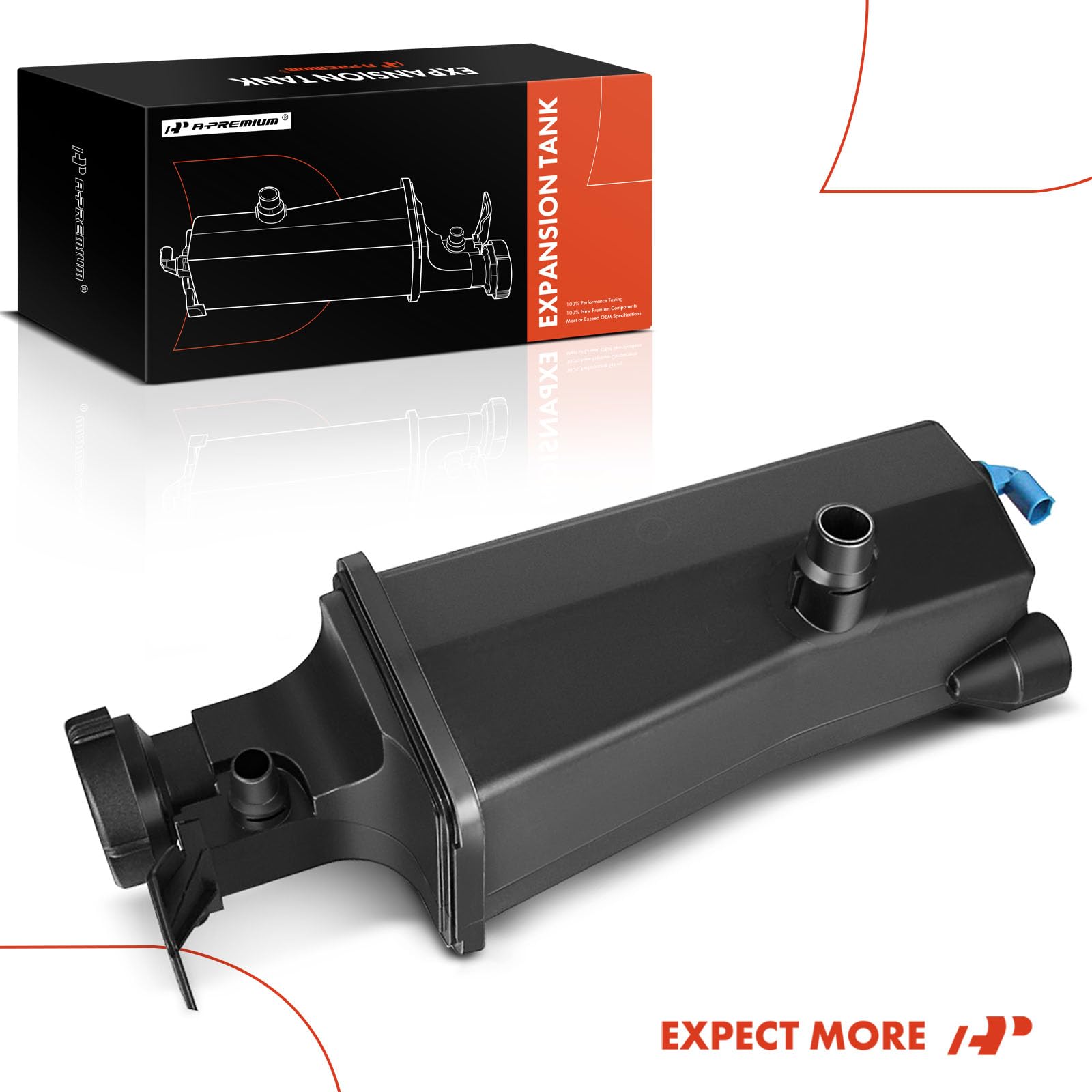 A-Premium engine coolant reservoir enhances heater efficiency and prevents coolant loss