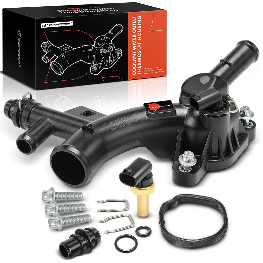A-Premium thermostat housing with sensor for Buick Encore 1.4L maintains steady engine temperature