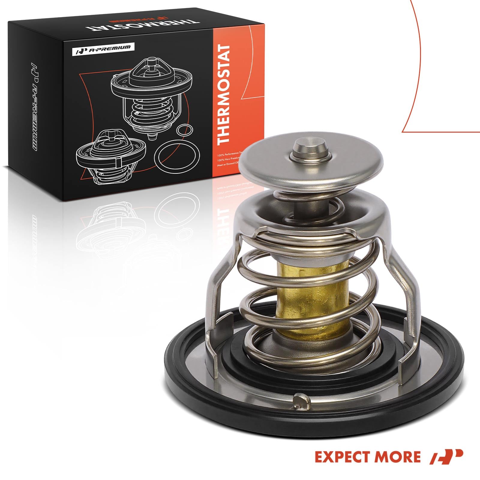 A-Premium thermostat with dimensional cues to ensure proper fit