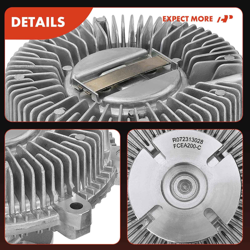 A-Premium steel construction engine cooling fan clutch emphasizes durability
