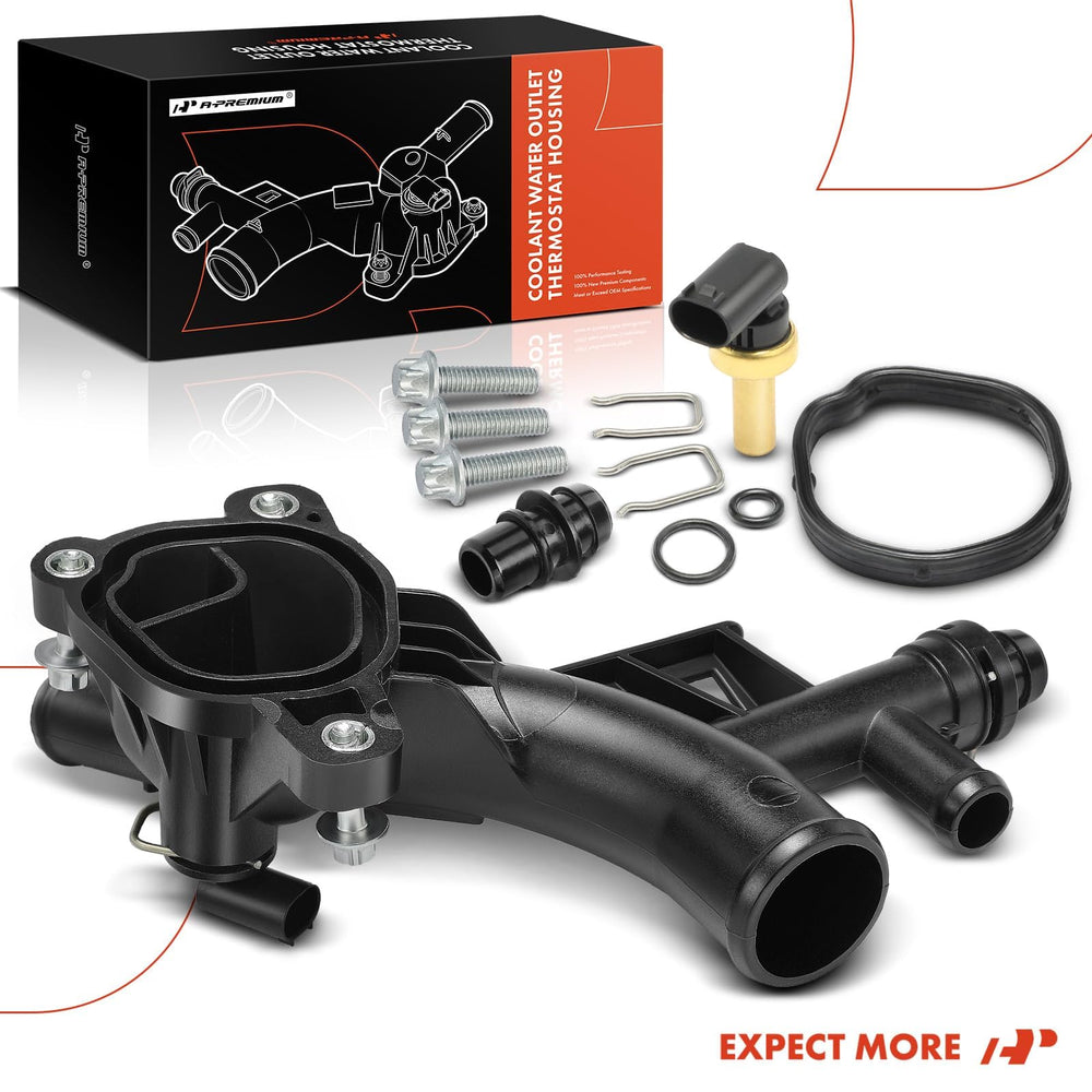 A-Premium thermostat housing assembly with sensor ready for installation