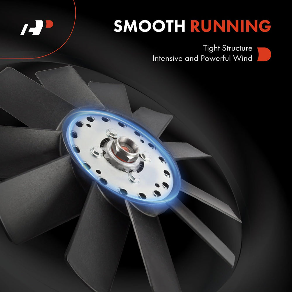 A-Premium engine fan blade mounted on Chevrolet Silverado for proper fitment.
