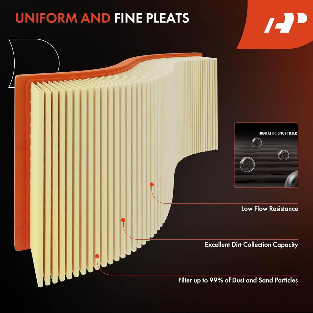 A-Premium engine filter precise fit ensures proper sealing and performance