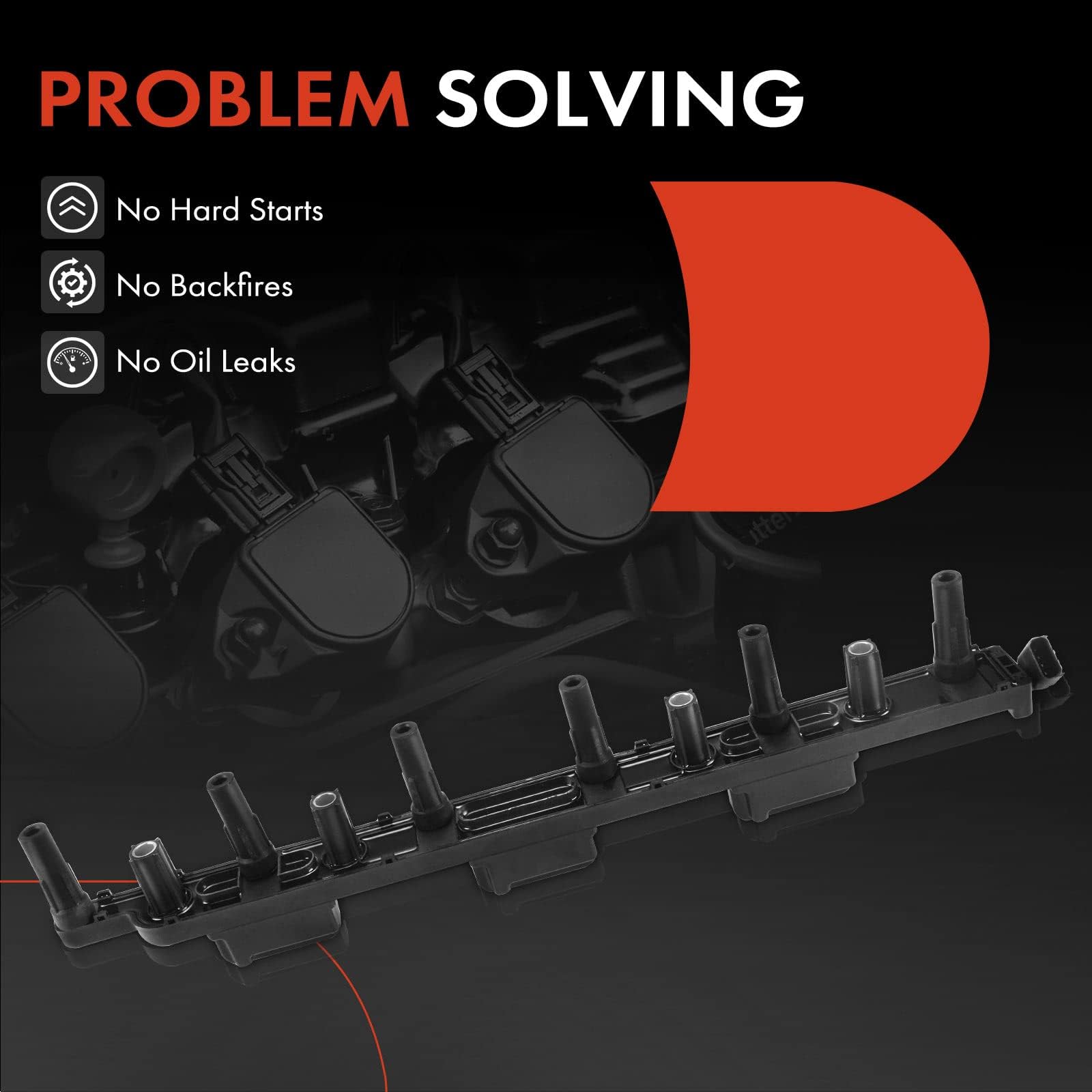Bolt-on mounting design simplifies valve cover installation with A-Premium coil.