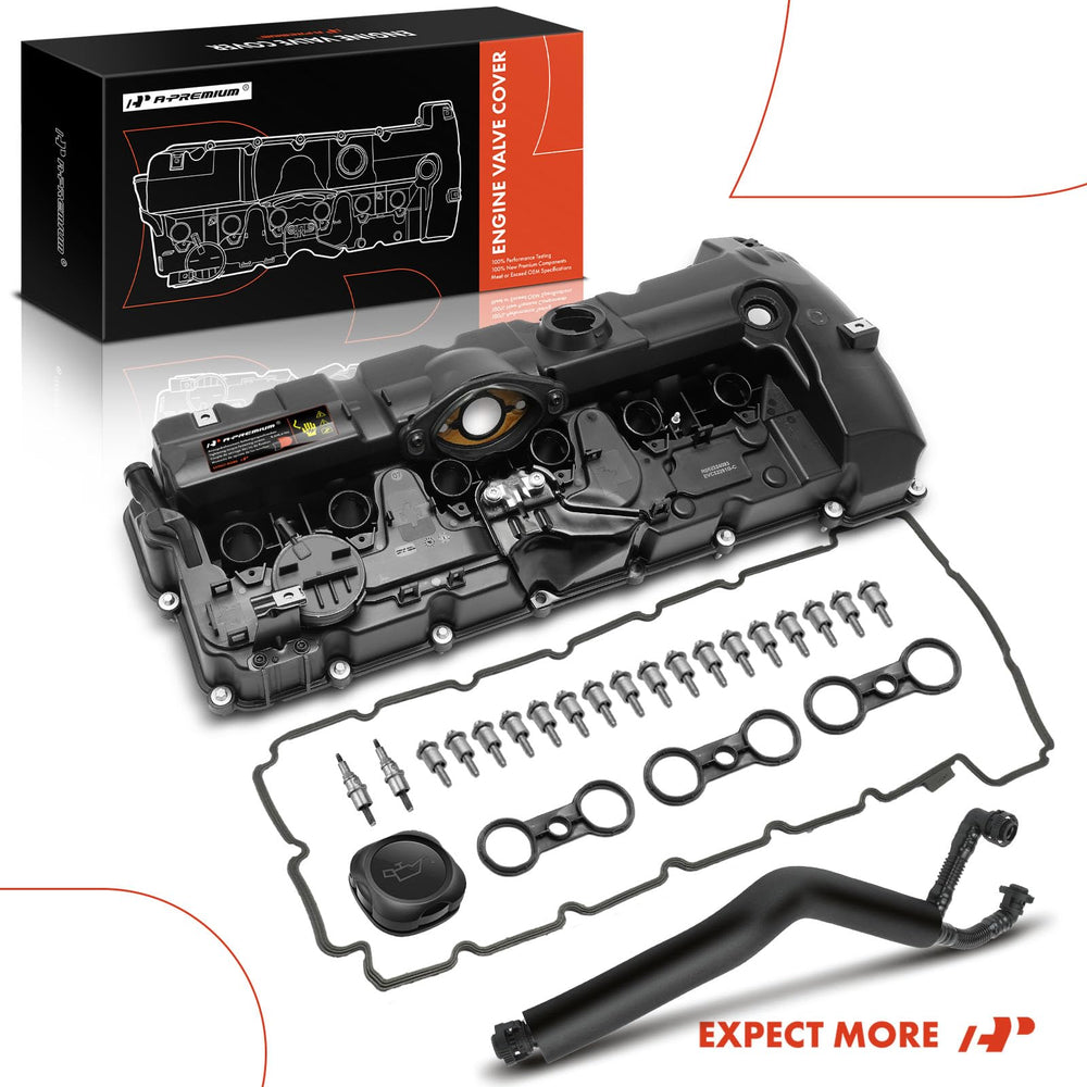 A-Premium engine valve cover improves engine bay appearance and sealing.