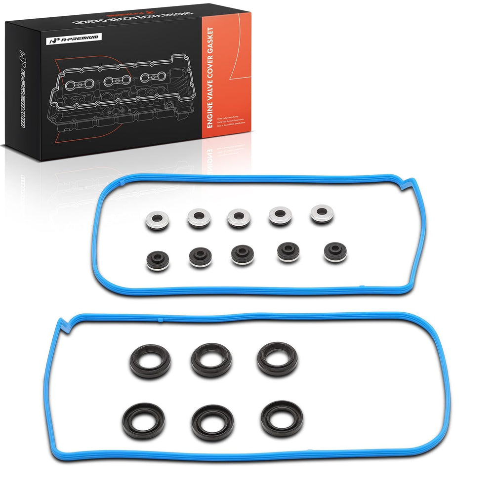 A-Premium valve cover gasket kit for Honda Accord left bank, helps prevent oil leaks.