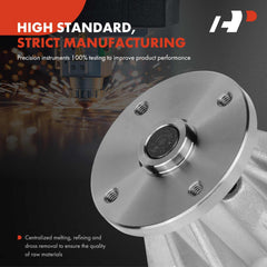 APremium engine water pump impeller with six vanes demonstrates efficient coolant flow