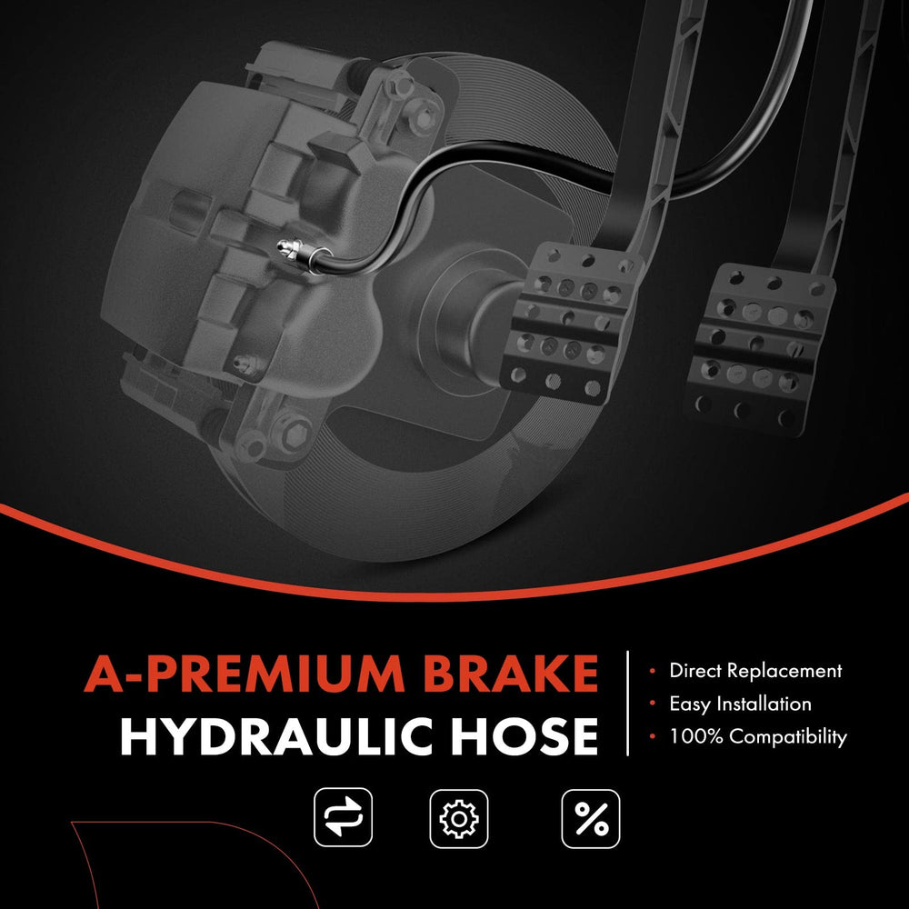 A-Premium EPDM rubber brake hose demonstrates durability under pressure.