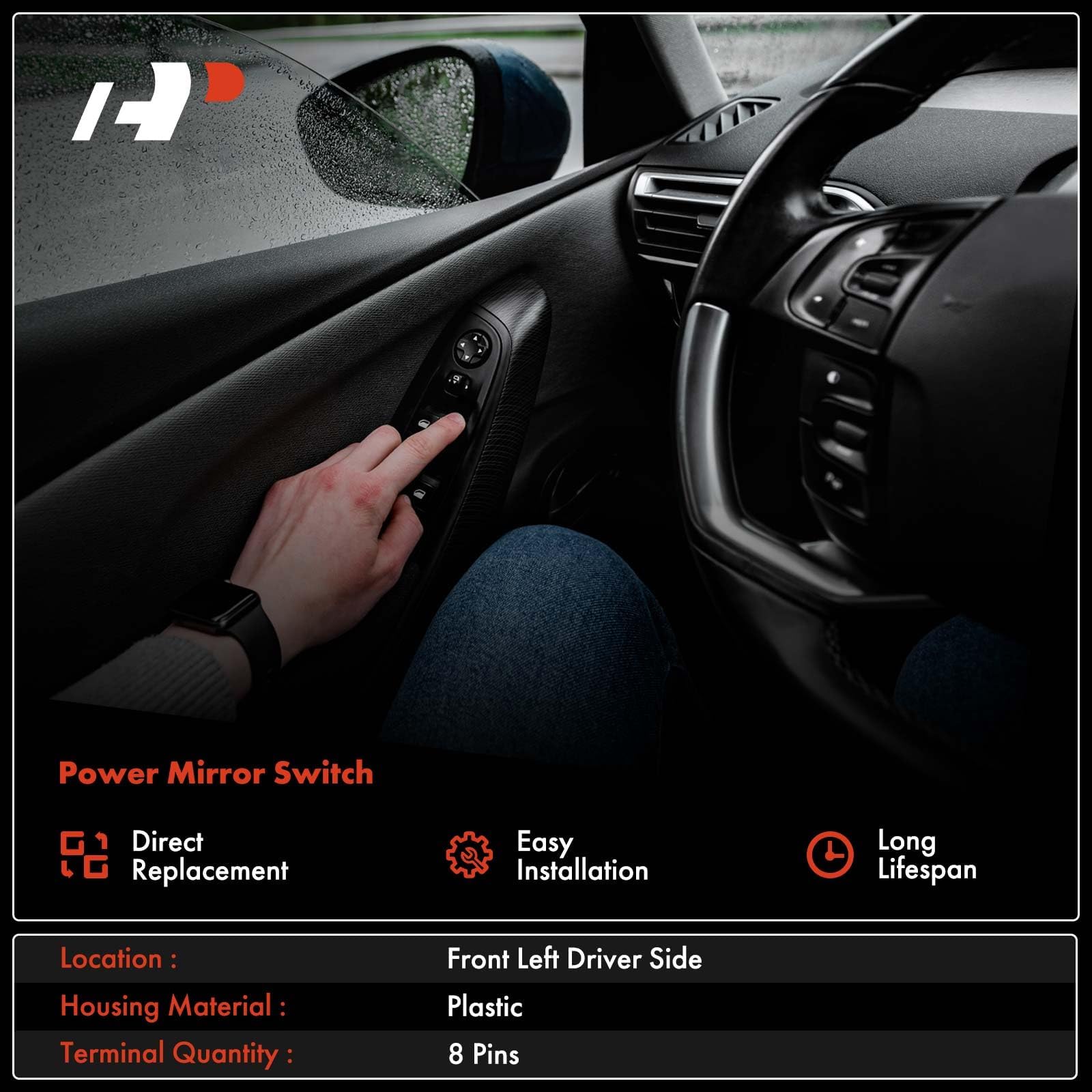 APremium Ford F-150 fitment view, showing precise switch design for seamless installation.