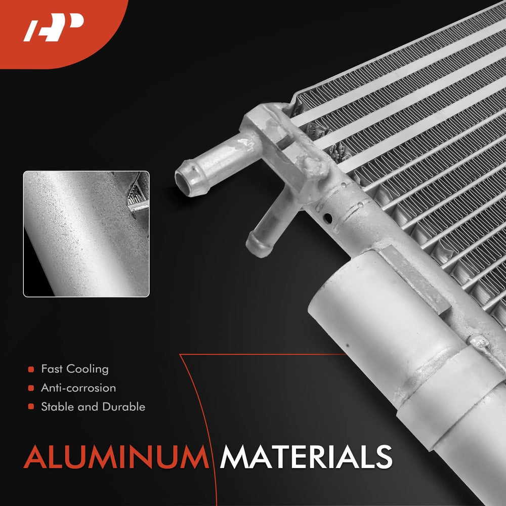 A-Premium F-150 condenser side view highlighting compact design for easy installation.