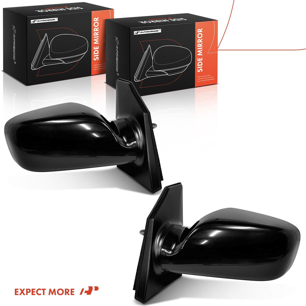 A-Premium mirror set for Toyota Corolla 2003-2008 ready for replacement.