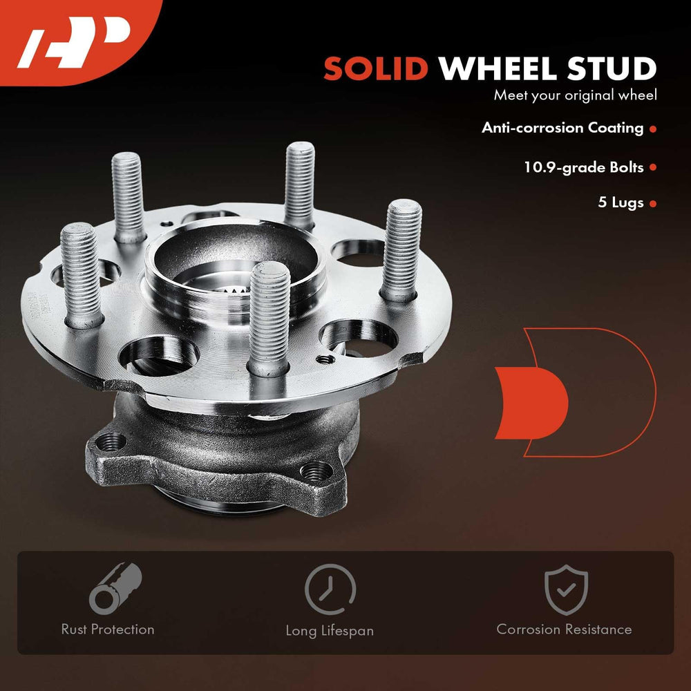 4-hole flange design on the A-Premium hub matches rotor and lug pattern.