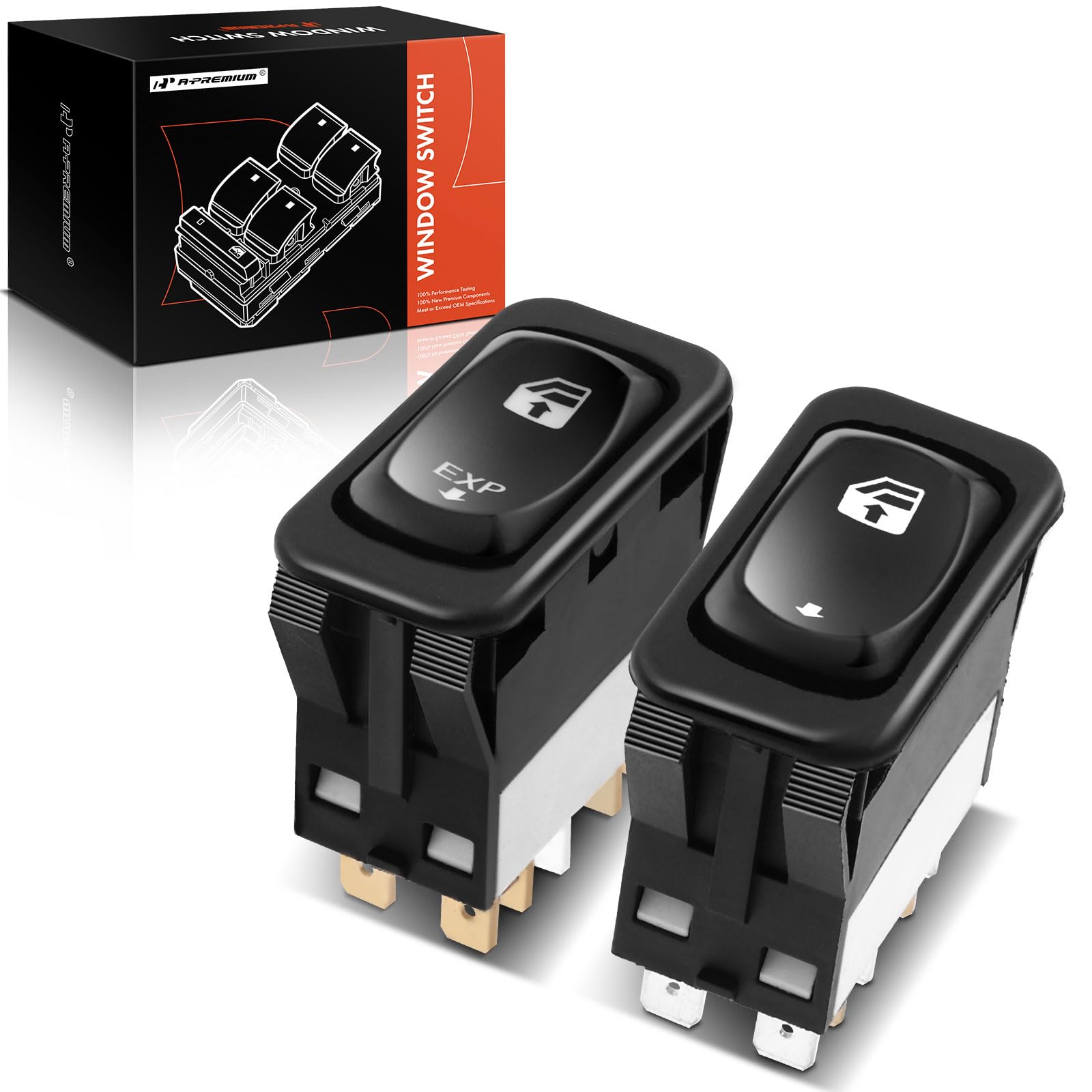 A-Premium Freightliner Columbia left power window switch, precise driver-side control.