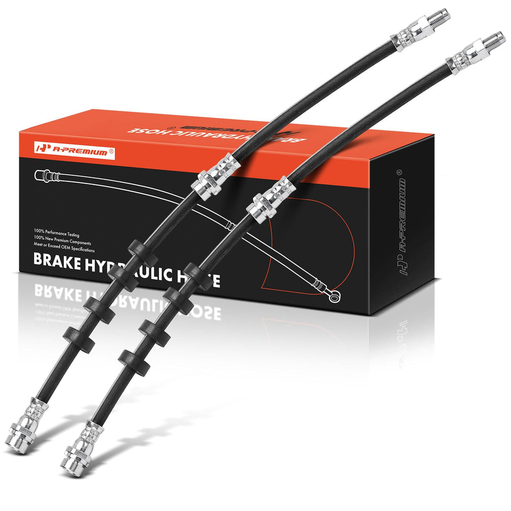 A-Premium front brake hose driver side for Ford Escape, showing durable fittings and material.
