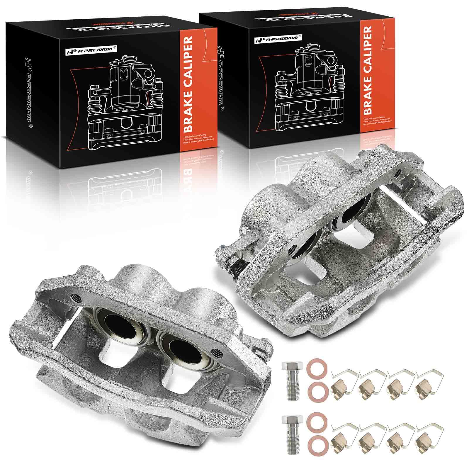 A-Premium front-disc-brake-caliper-assembly with bracket for easy OE-style installation.
