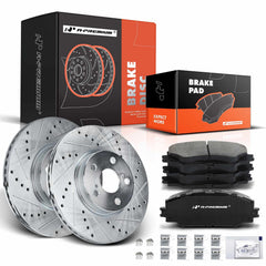 A-Premium front drilled-slotted rotor 275mm for cooler, steadier braking