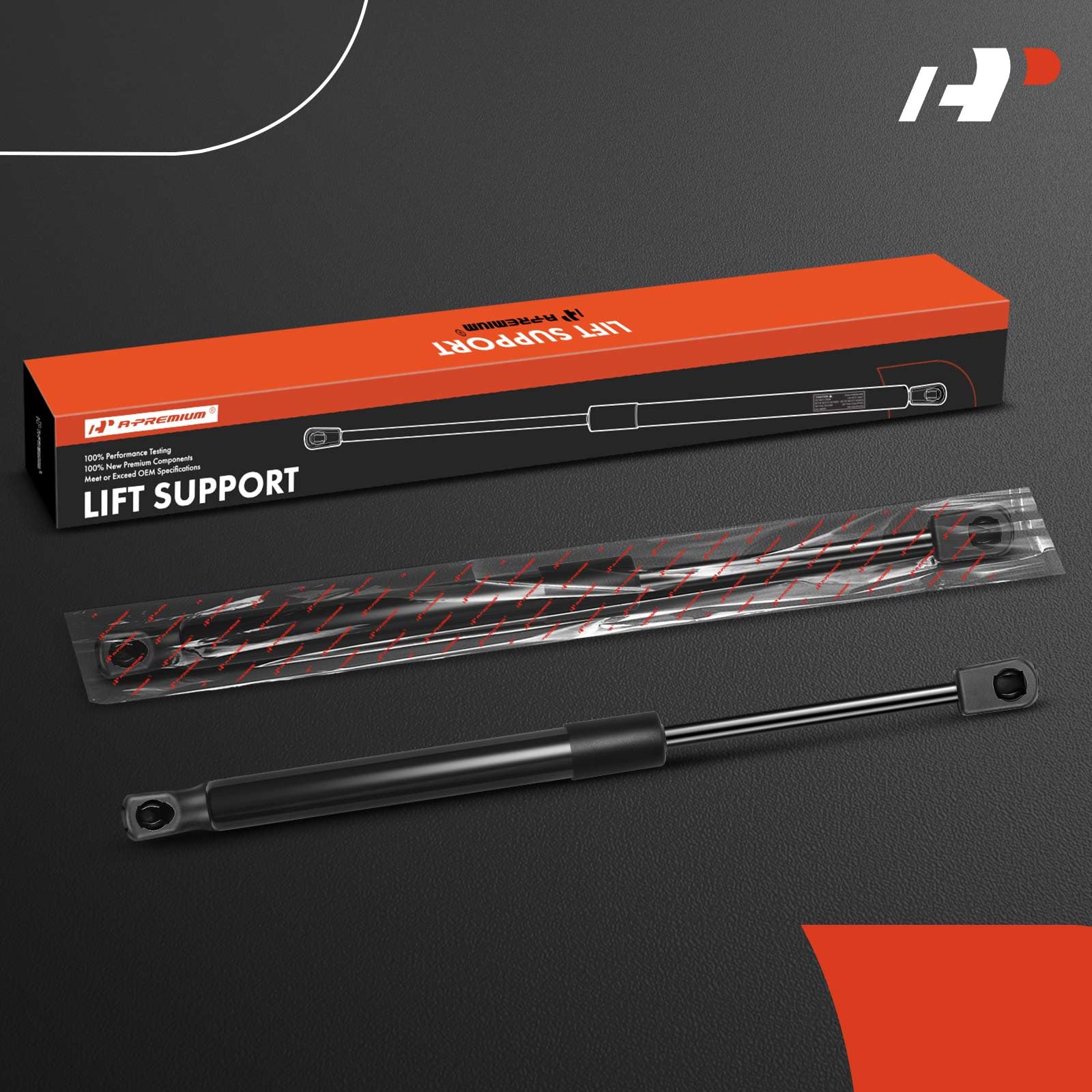 Right-side A-Premium hood lift support on Infiniti G37 coupe for steady hood control