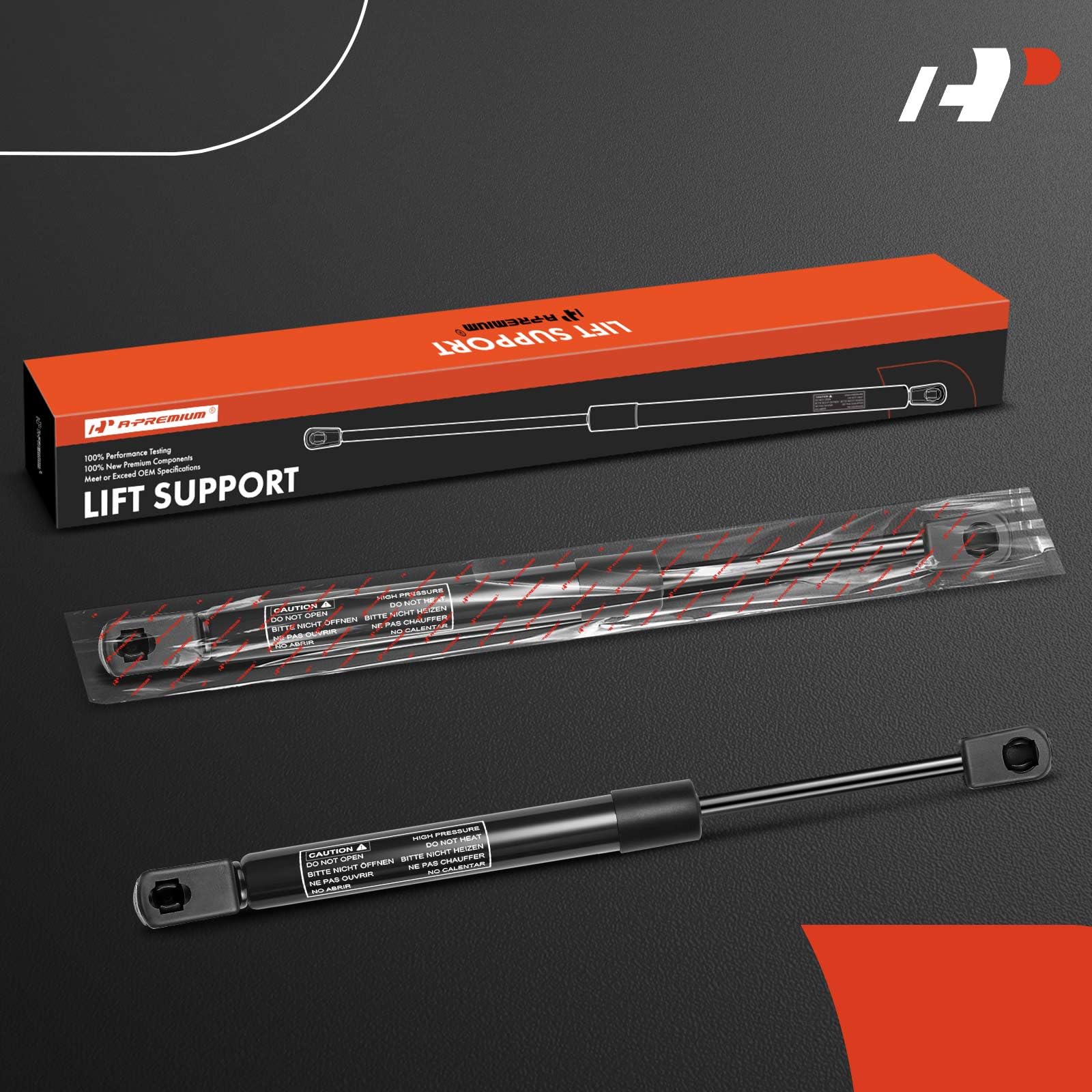 A-Premium front hood lift support right for Ford F-150 provides steady hood support.