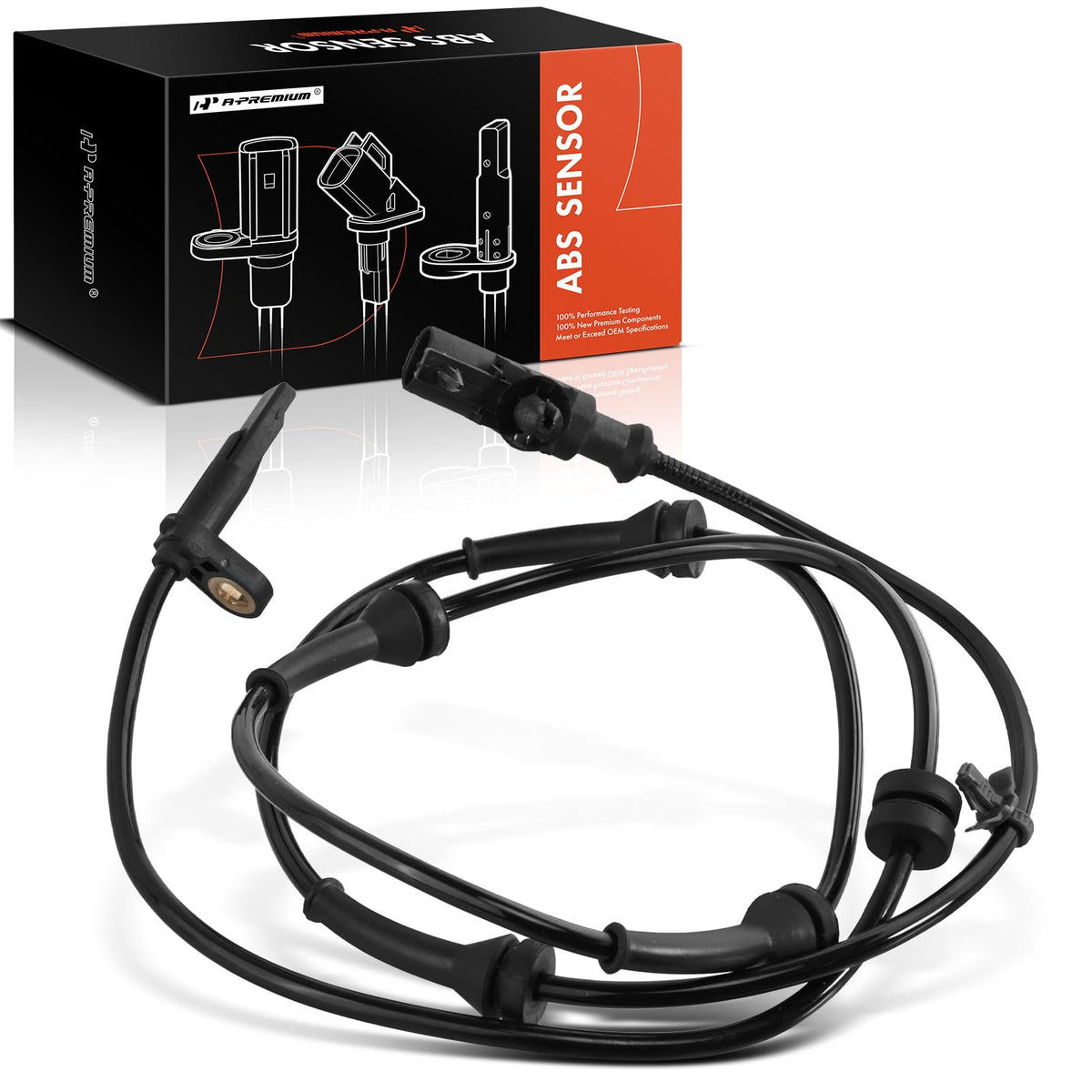 A-Premium front-left ABS wheel speed sensor for precise wheel speed sensing.