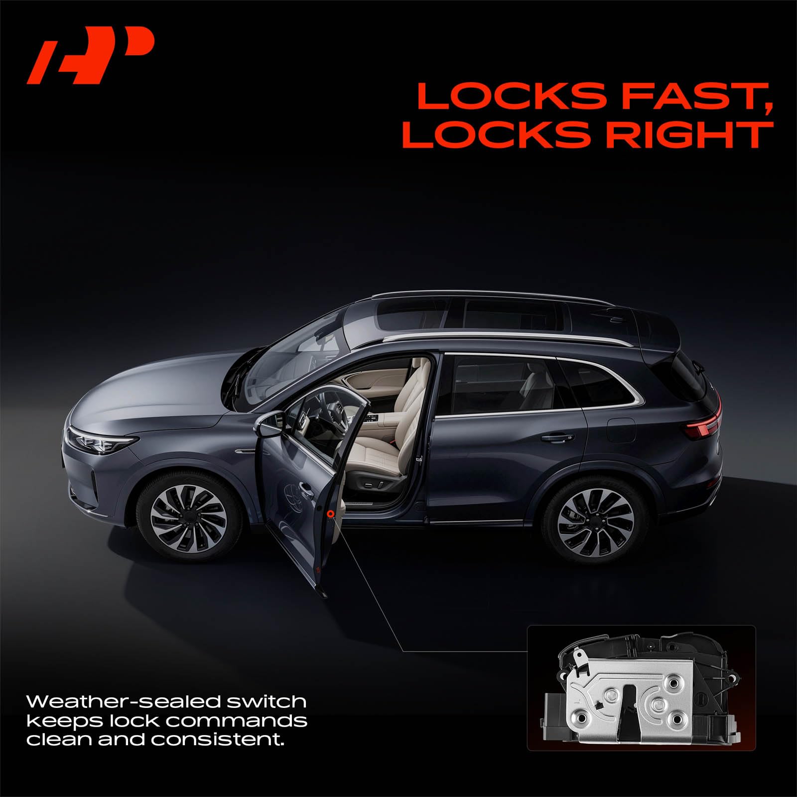 A-Premium Fiesta front left actuator close-up shows compatibility and solid construction.