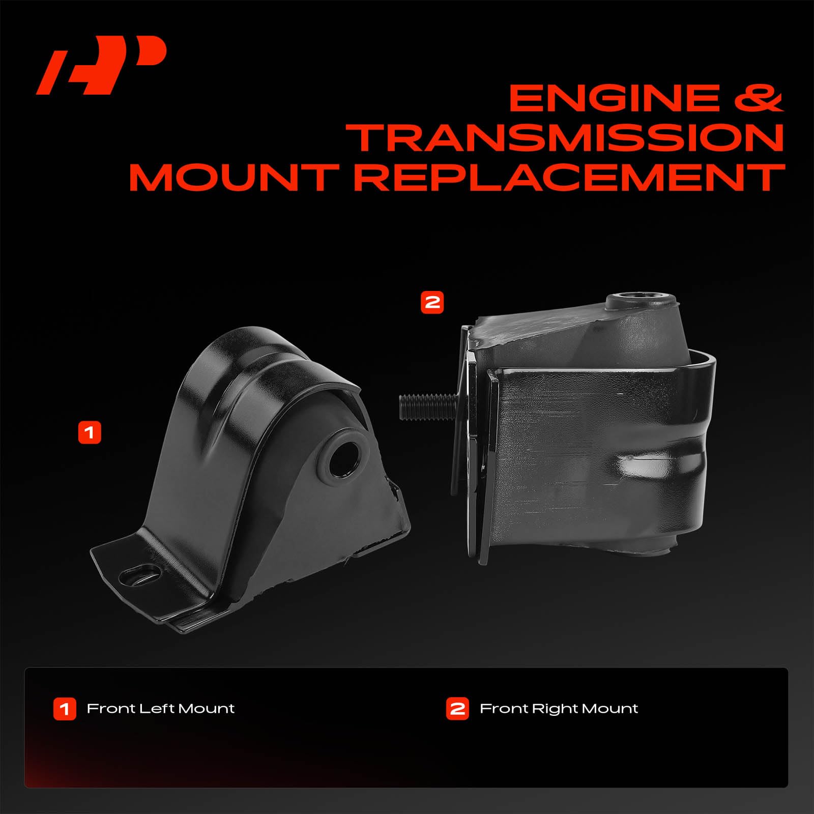A-Premium front left engine mount for Jeep Cherokee supports engine alignment.