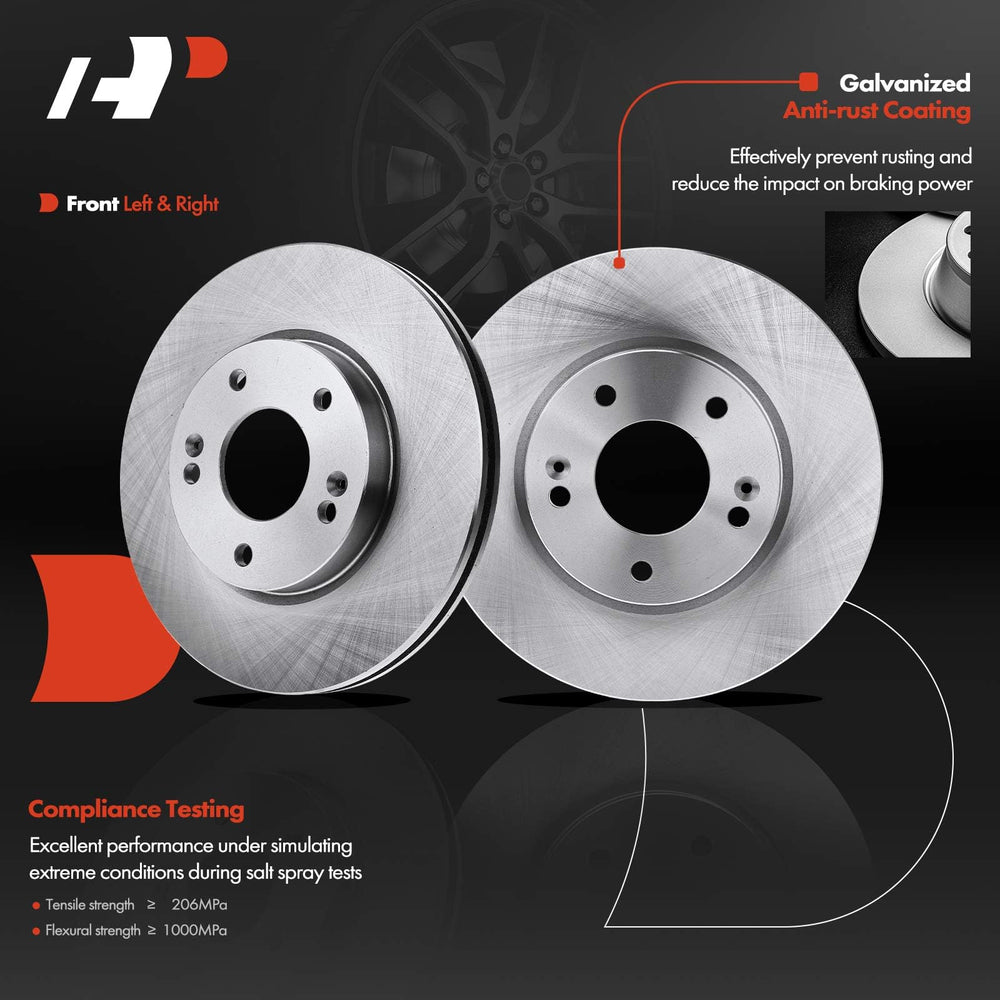 A-Premium front-left and front-right rotors installed as an OEM-style upgrade.