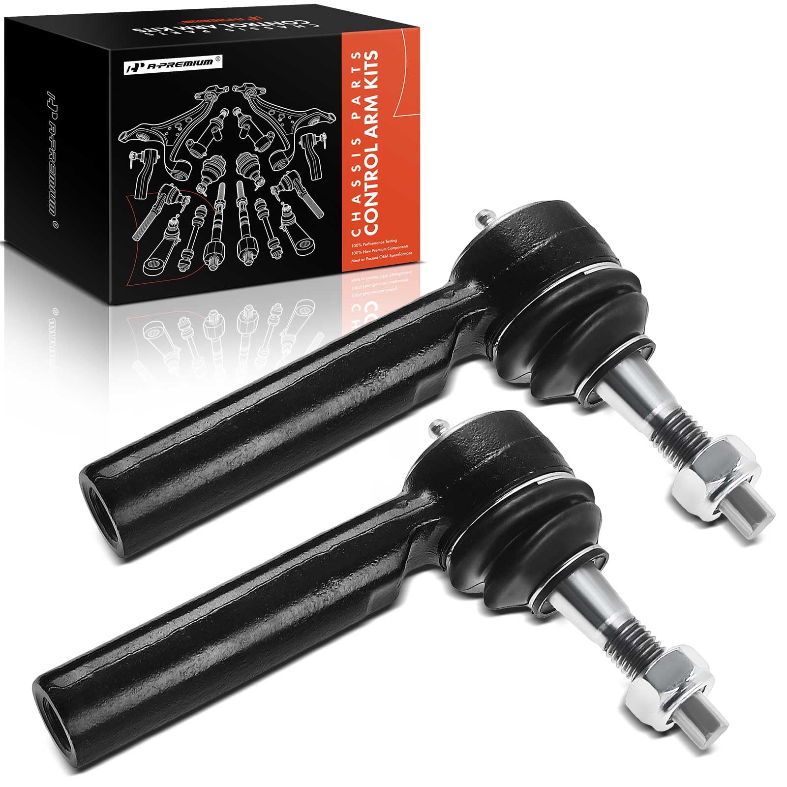 A-Premium front outer tie rod end installed on Silverado left side improves steering control