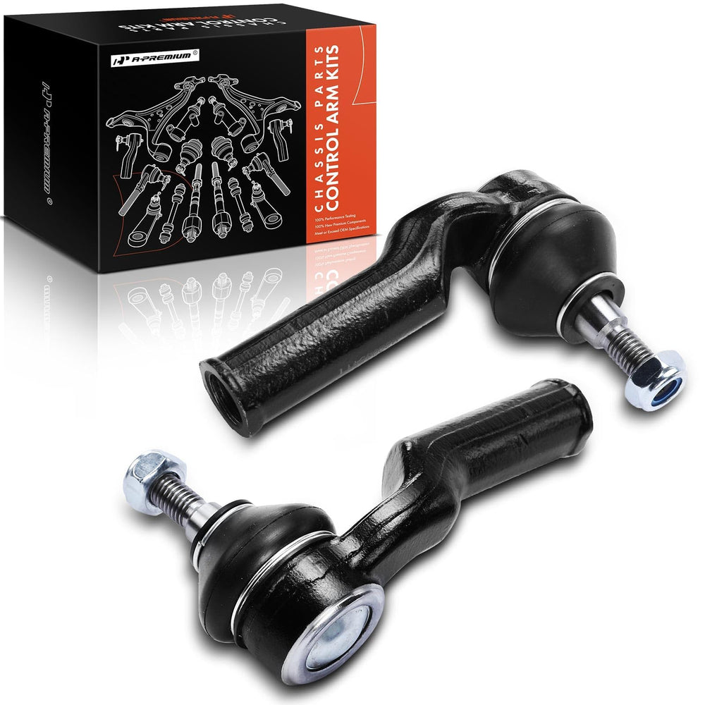 A-Premium front outer tie rod end left view improves steering precision.