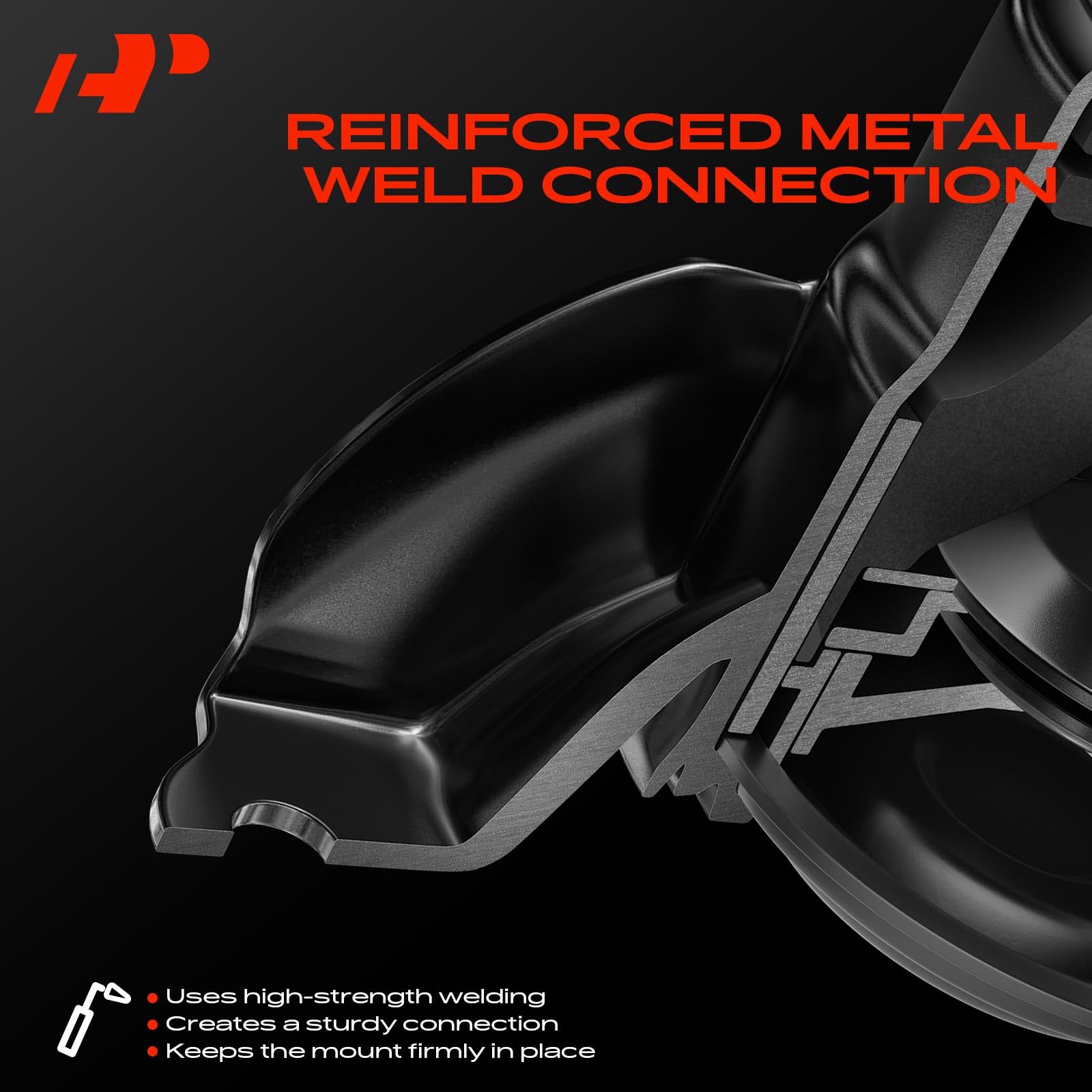 A-Premium front right engine mount for Jeep Cherokee (1997-1999) stabilizes mounting.