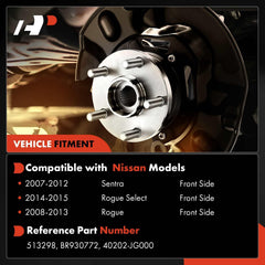 A-Premium front right wheel bearing hub assembly ensures smooth rotation.