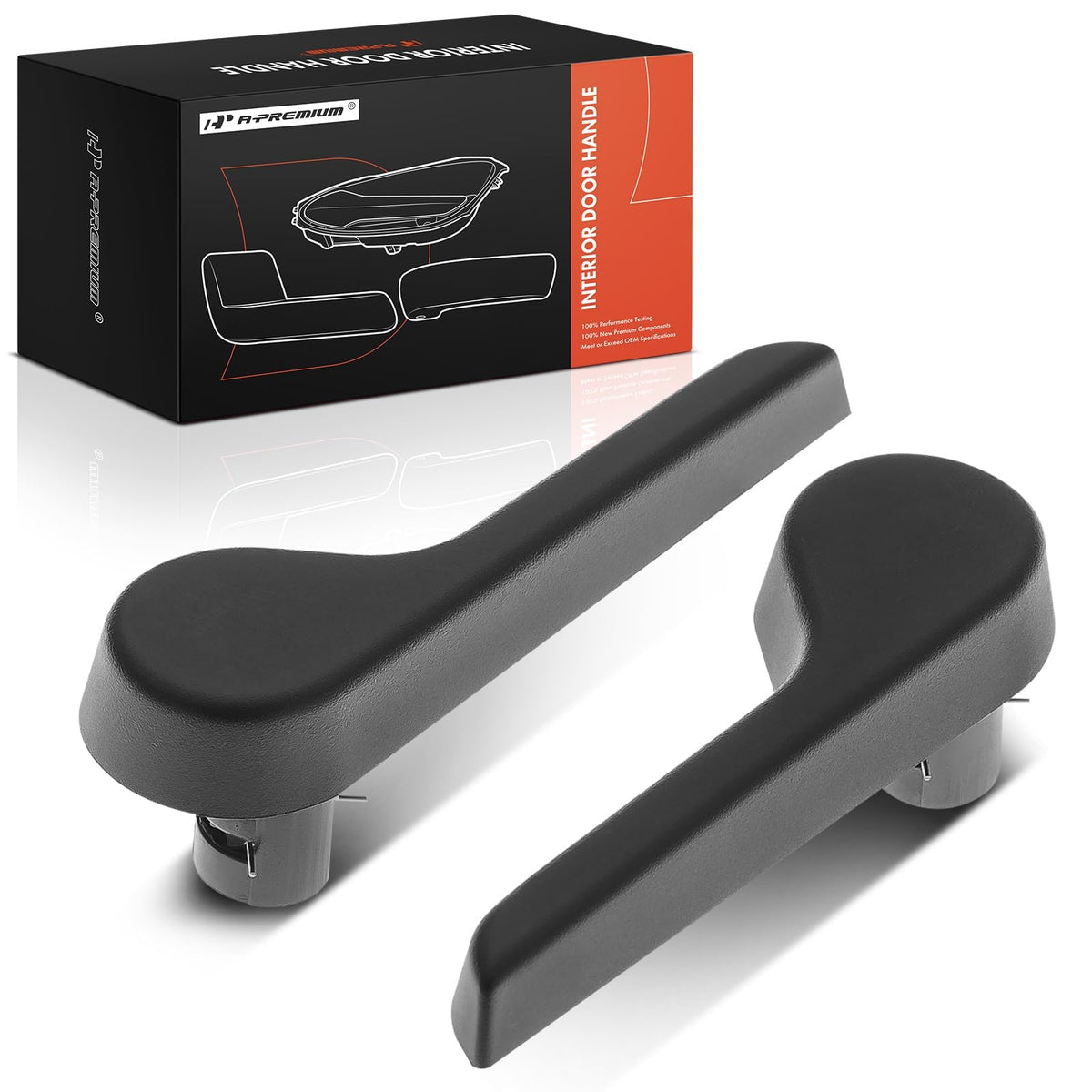 A-Premium front seat recliner handle for driver side, black, direct replacement
