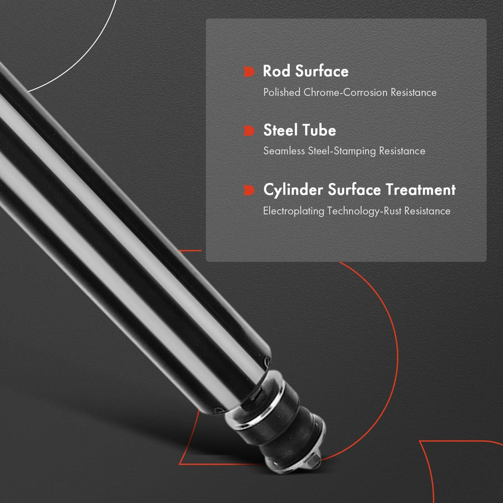 A-Premium compressed-length shock enables compact fit under Wrangler front end