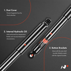 A-Premium front shock absorber with dust shield included for longevity
