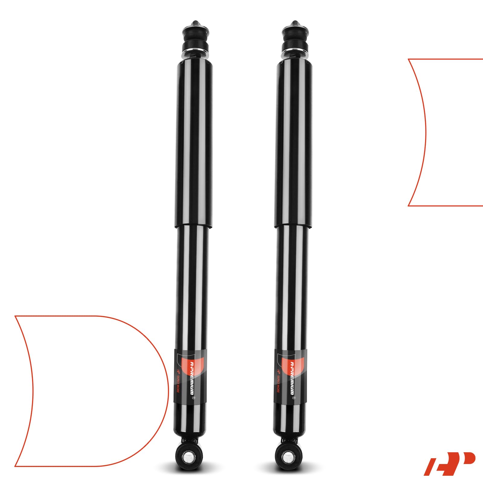 A-Premium front shock set ships with warranty for peace of mind