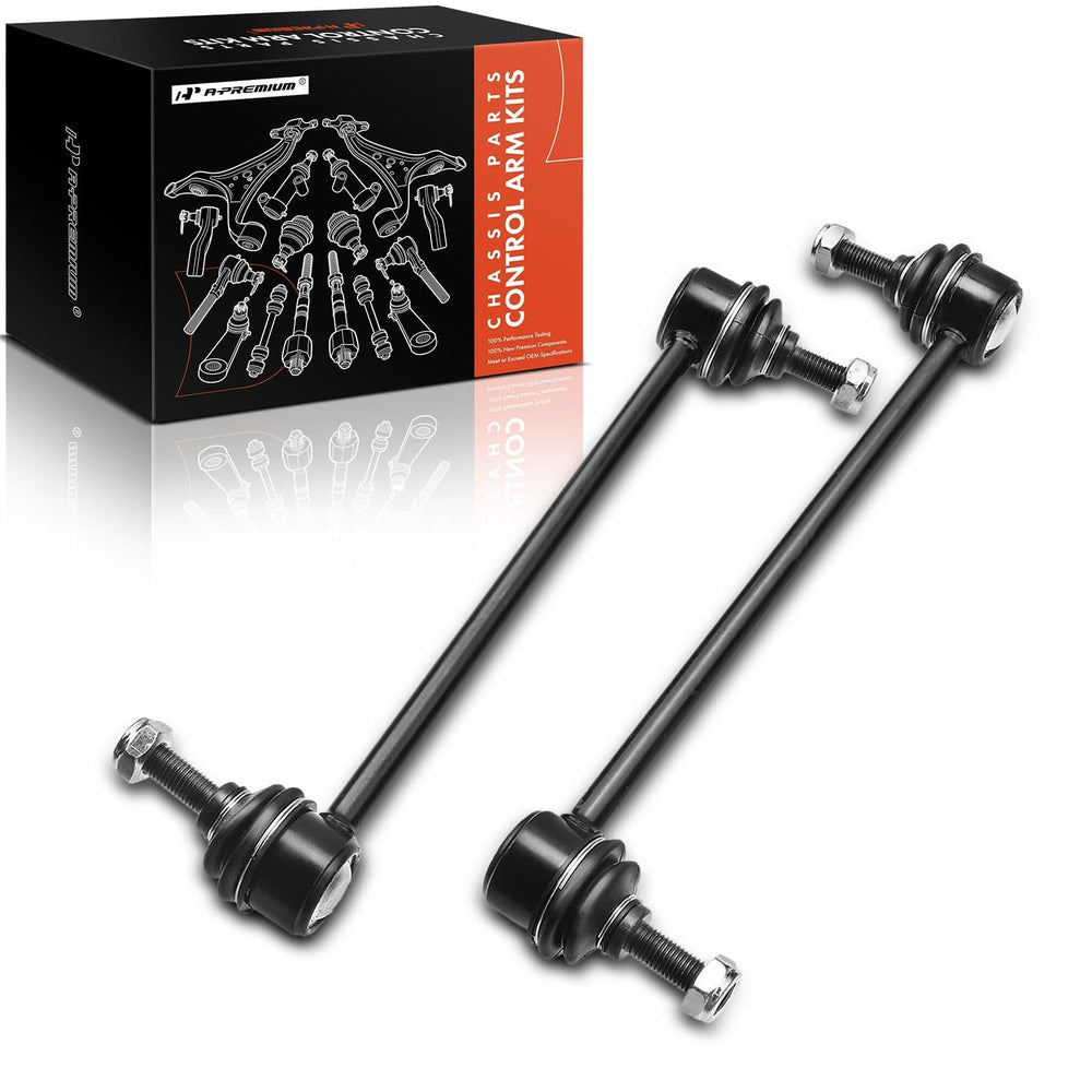 A-Premium front sway bar link left close-up showing robust construction for longevity