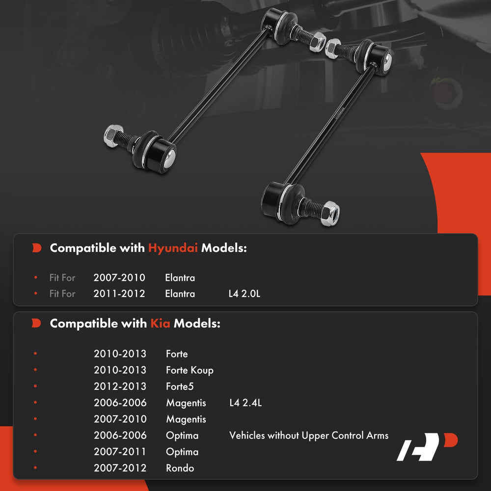 A-Premium front-right sway bar link for enhanced cornering and ride steadiness