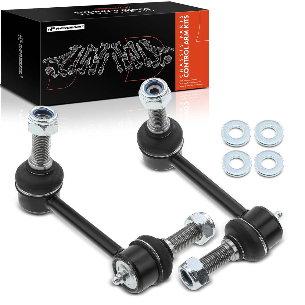 Front sway bar link under hood showing installation point