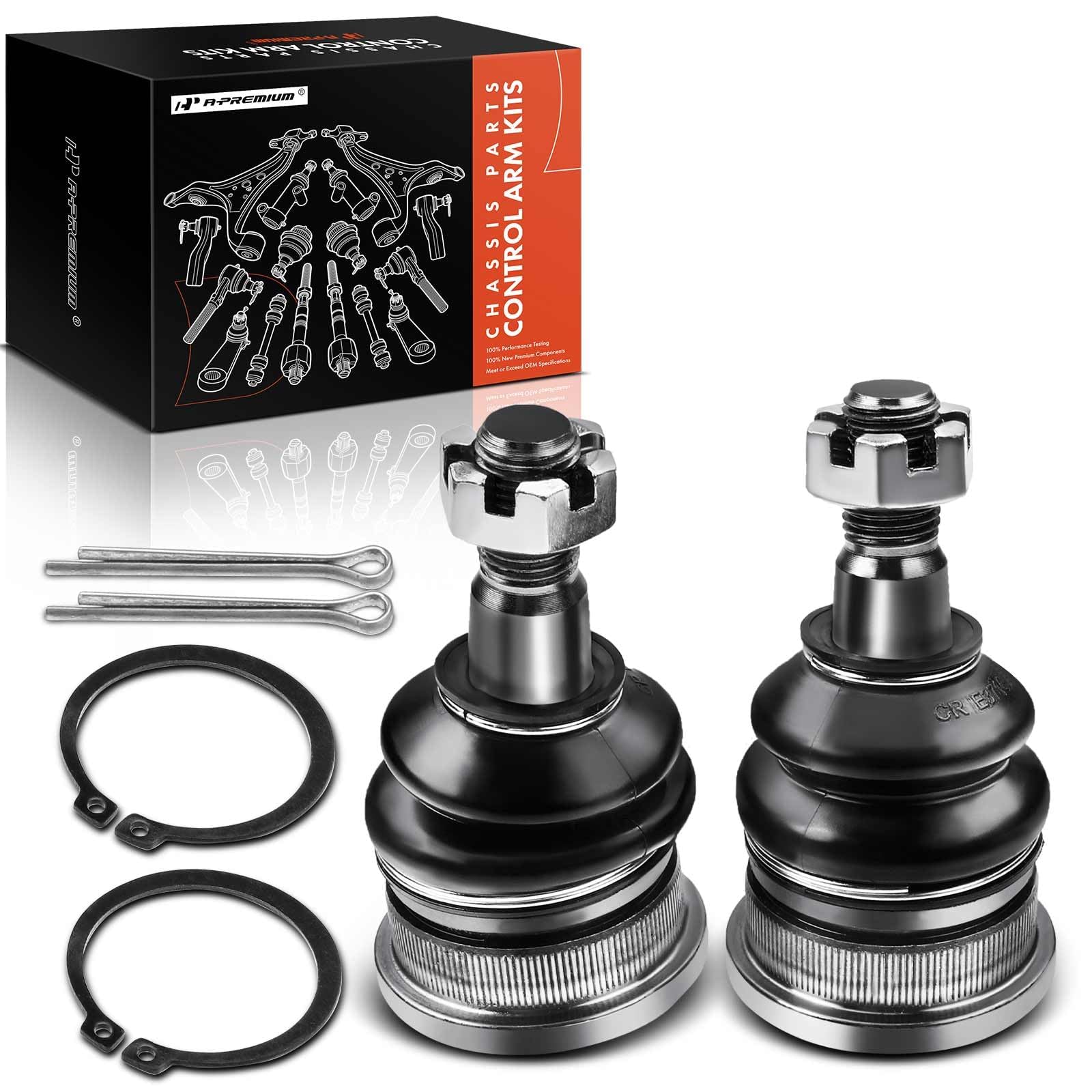A-Premium front upper ball joint driver side with sturdy steel build for smooth steering.