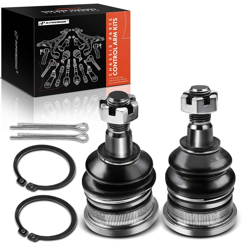 A-Premium front upper ball joint driver side with sturdy steel build for smooth steering.