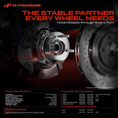 A-Premium front hub assembly for Ford Fusion right side, reduced vibration potential.